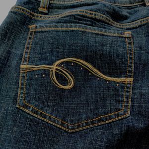 Riders by Lee Plus Size 20W L Dark Blue Boot Cut Mid Rise Stretch Denim Jeans